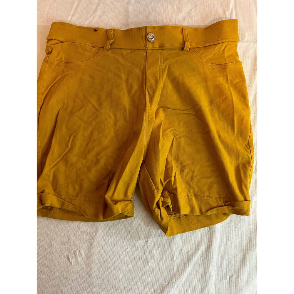 Women's 1X Women's Shorts Stretch Mustard GUC